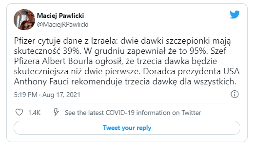 Maciej Pawlicki (@MaciejRPawlicki) August 17, 2021