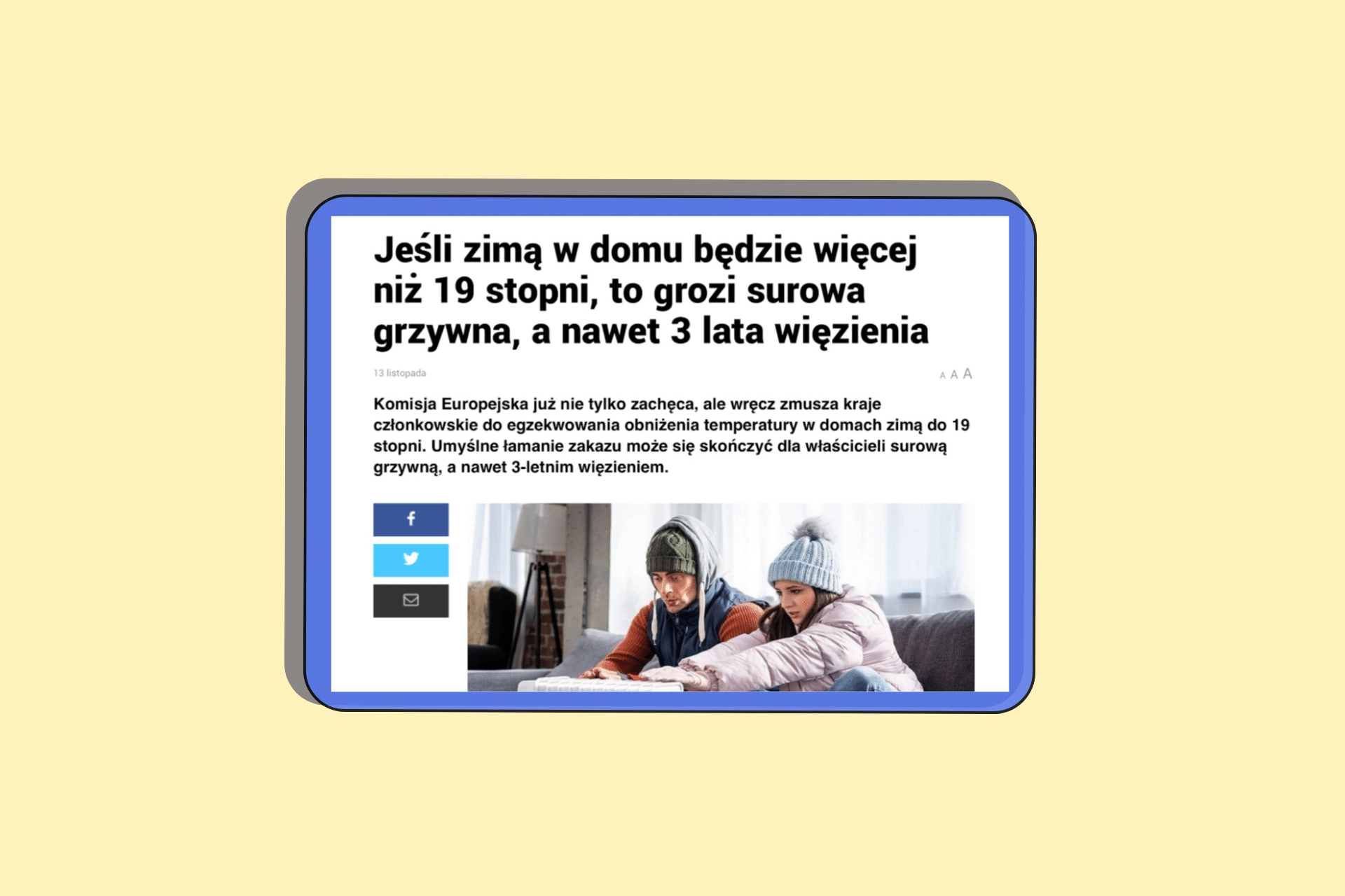 UE nie zakazuje ogrzewania powyżej 19°C. To fake news sprzed lat