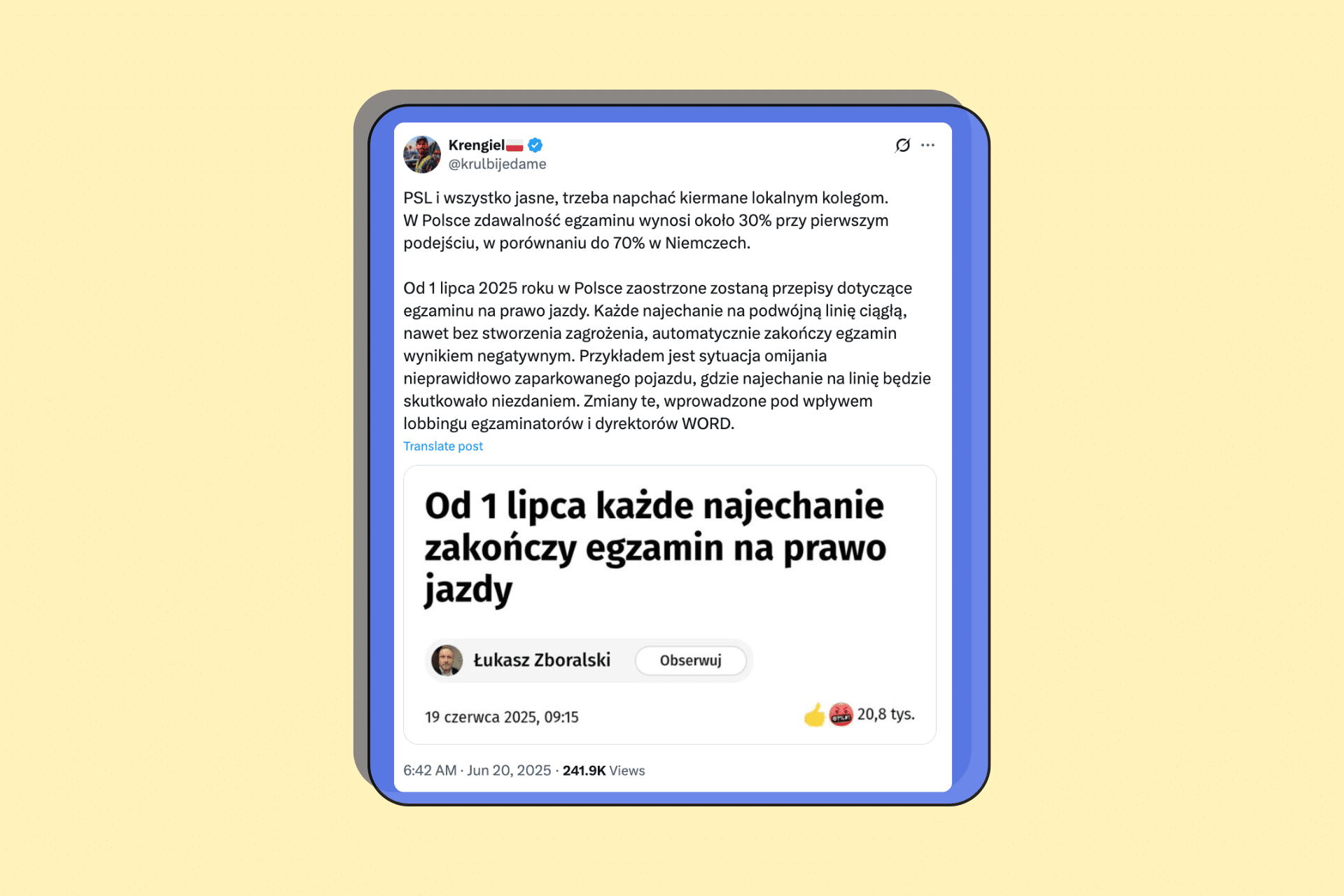 Trudniejszy egzamin na prawo jazdy od 1 lipca? Sprawdzamy