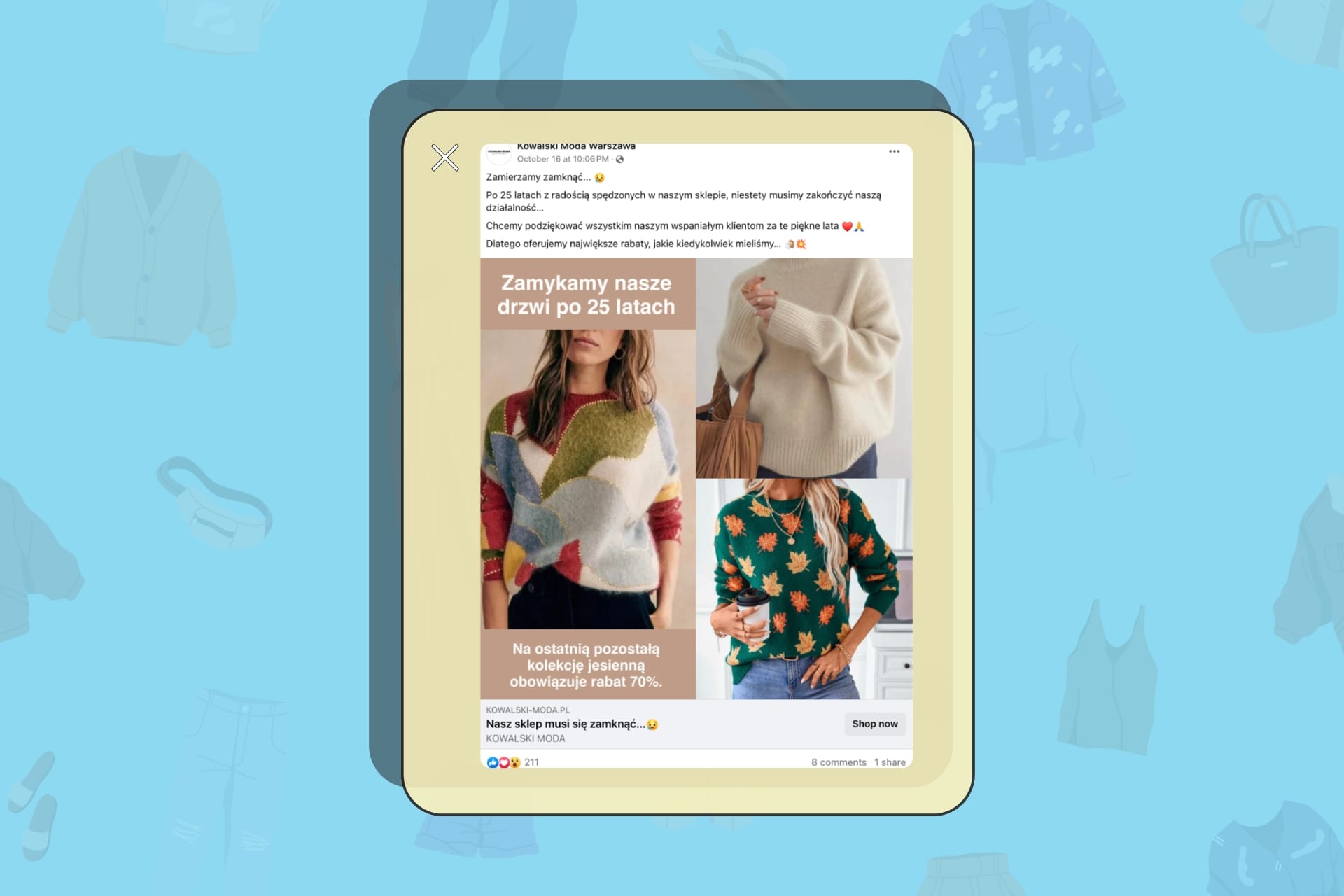 Czy oszuści znowu sprzedają ubrania na Facebooku?