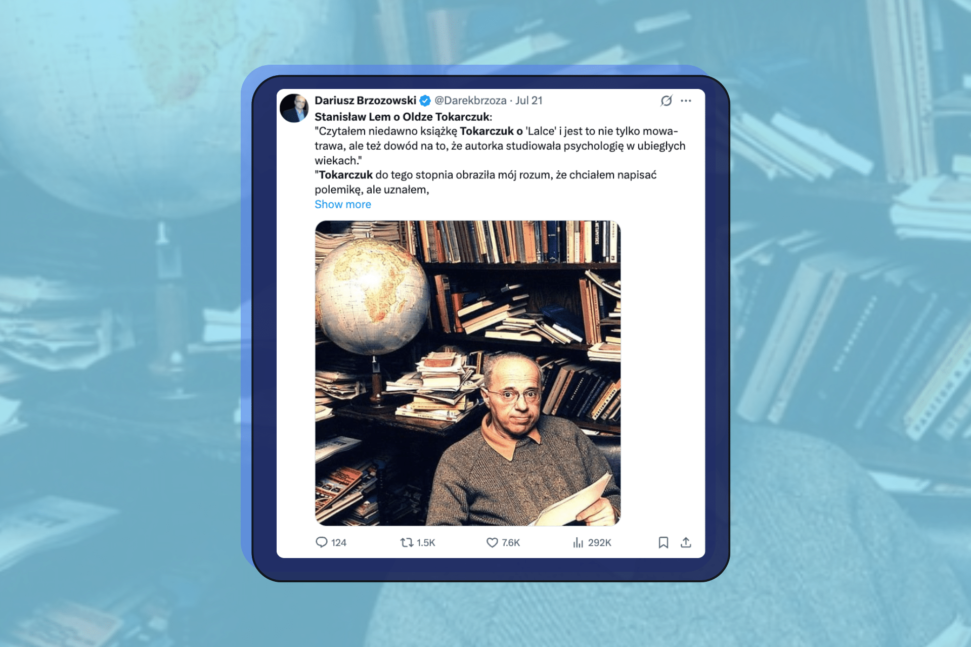 Lem nie przepadał za twórczością Tokarczuk – kontrowersyjne cytaty są autentyczne