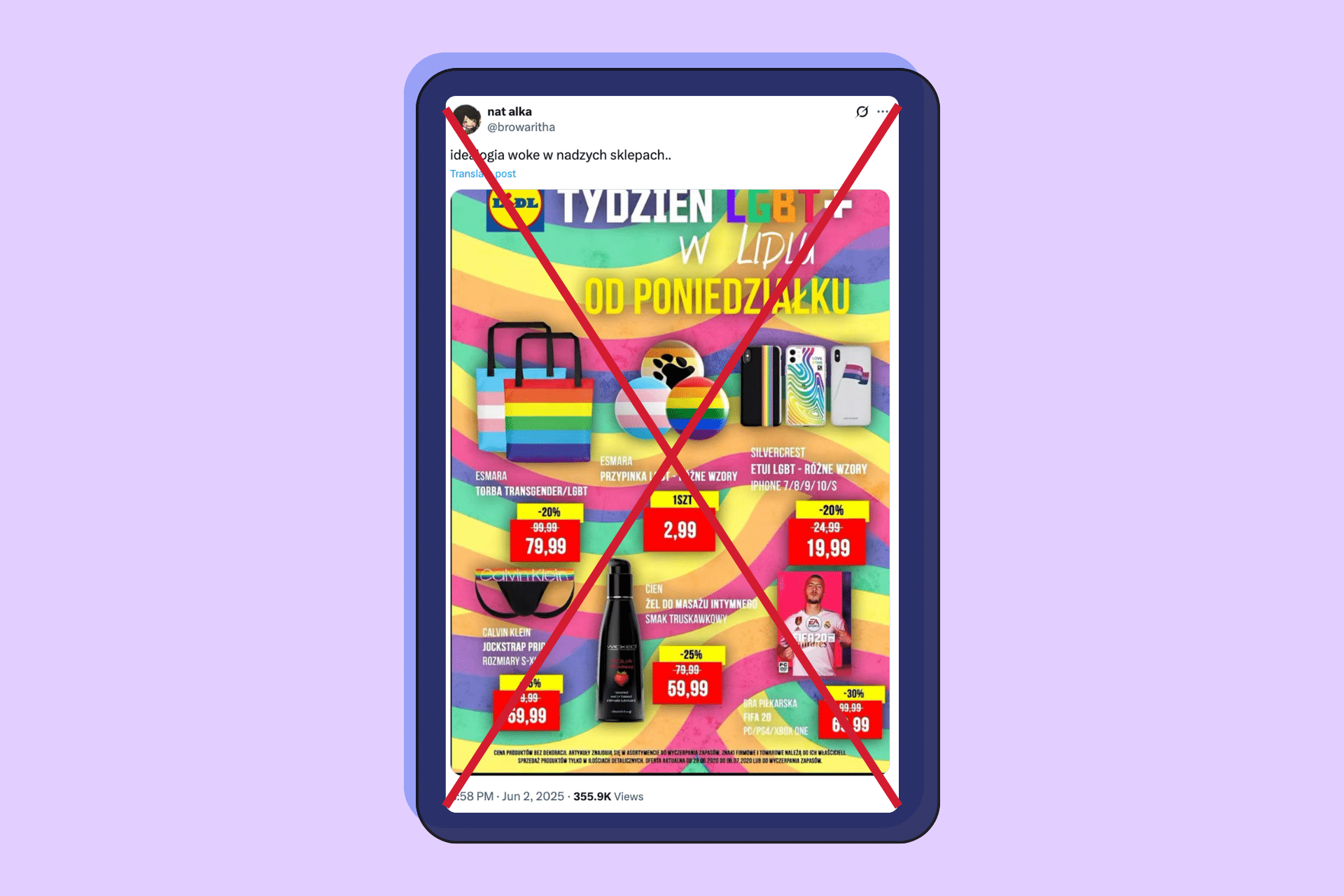 Tydzień LGBT+ w Lidlu? Nie, to powracający fejk