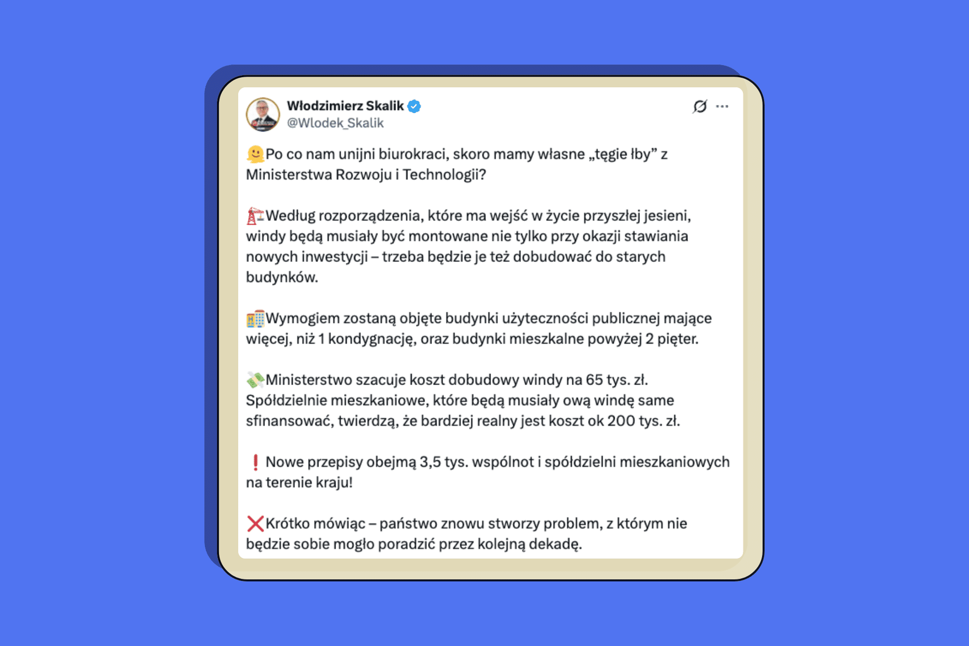 Rozporządzenie MRiT wprowadzi obowiązek montowania wind w starych blokach? Przeczytaliśmy projekt