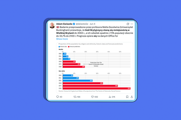 Biali Brytyjczycy staną się mniejszością w swoim kraju do 2063 roku? Sprawdzamy prognozy
