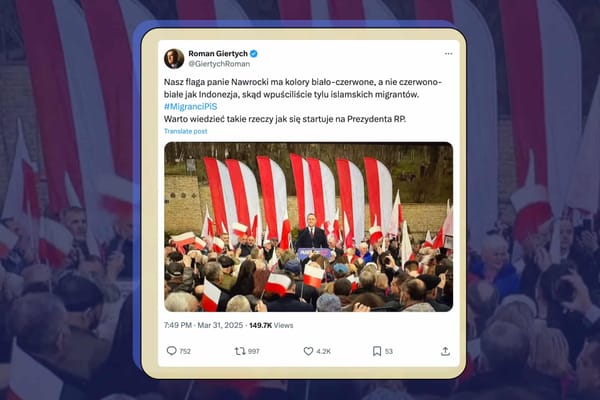 Karol Nawrocki pomylił kolory flagi Polski? Sprawdziliśmy oficjalne wytyczne