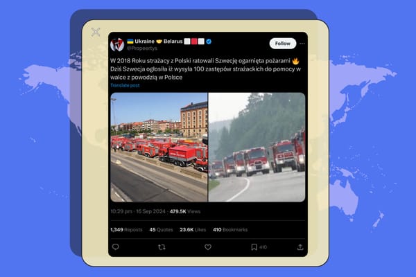 Sto wozów strażackich. Czy taką pomoc dla Polski wysłała Szwecja?